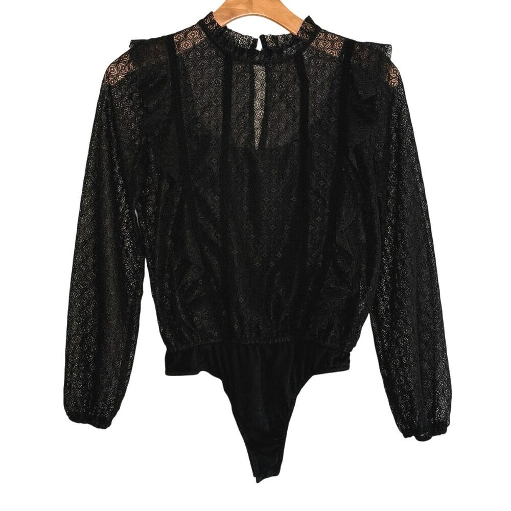 Hayden black lace bodysuit size medium